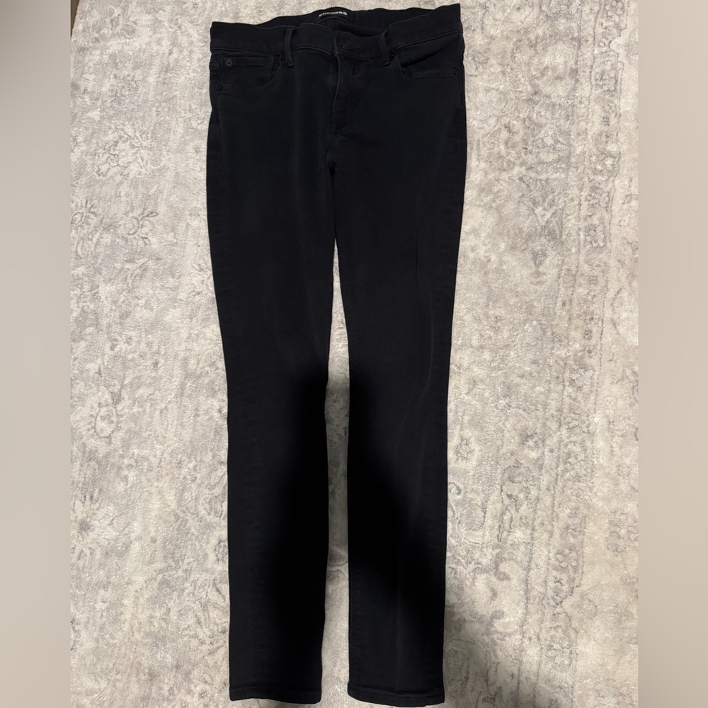 Express Women's Black Mid Rise Jeans